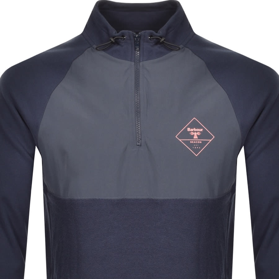 Alternative Image for ProductBarbour Beacon Tarn Half Zip Sweatshirt Navy2